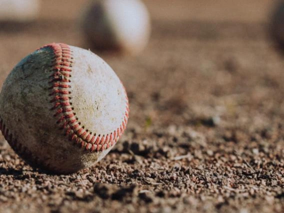 baseball in the dirt
